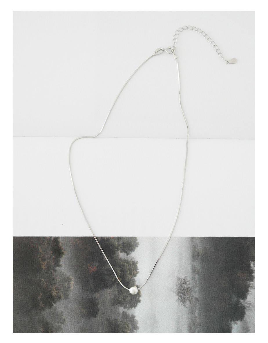 (silver 92.5) one ball necklace
